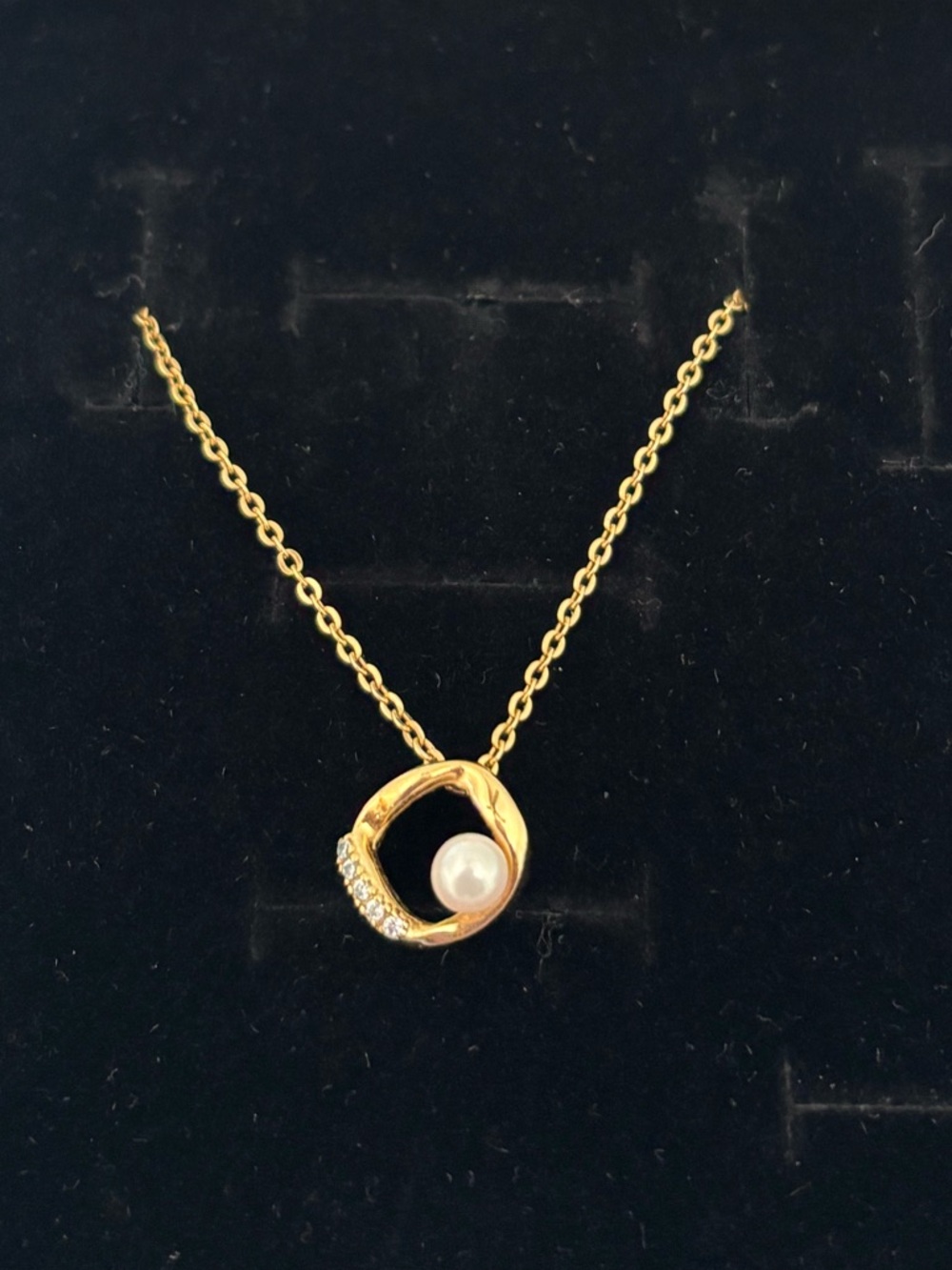Pandora Pavé Circle & Treated Freshwater Pearl Collier Necklace